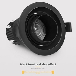 Zoom Spotlight LED Ceiling Light COB Downlight Adjustable Focus IP65 Corridor Bull's Eye for <strong>Background</strong> Wall Recessed LED - Product Image 2