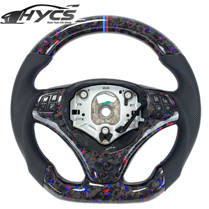 Volant en fibre de carbone forgé E90 pour <span class=keywords><strong>BMW</strong></span> E90 E91 E92 E93 <span class=keywords><strong>E80</strong></span> E83 E81 E82 E87 M3 2008 -2012 Volants personnalisés - Product Image 1