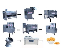 Nouvelle ligne de production entièrement automatique ANXU pour frites surgelées, légumes, fruits et bonbons, 30 pièces/mois, 380V