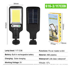 LED IP67 100W impermeabile esterno intelligente sensore solare strada parete giardino cancello strada strada vialetto luce - Product Image 5