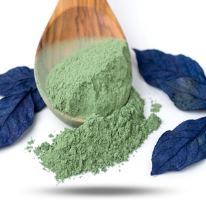 Poudre de feuilles d'indigo 100% pure et naturelle pour la coloration des cheveux bouclés, qualité cosmétique, provenant d'Inde - Product Image 1