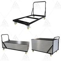 Chariot de scène mobile en aluminium, capacité de charge élevée et chariot de scène portable