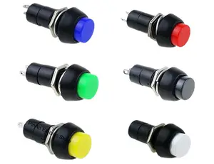 PBS-11B 2PIN 12mm No Lock Self-Lock ON OFF Push Button Momentary Switch
