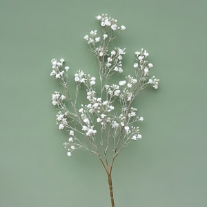 67CM 화이트 베이비 호흡 석고 인공 꽃 웨딩 홈 장식 꽃꽂이 졸업을위한 실제 터치 줄기 - Product Image 3