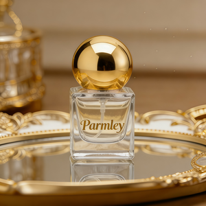 Luxury Clear <strong>Mini</strong> 18ml Private Logo Square Glass Atomizer Oil Perfume Spray Bottle with Ball Golden Lid - Product Image 6