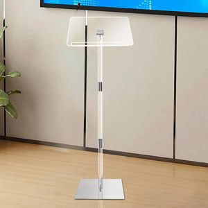 <span class=keywords><strong>Pupitre</strong></span> de présentation réglable et détachable en acrylique transparent pour mariages, ateliers, églises, concerts – Support d'affichage clair - Product Image 2