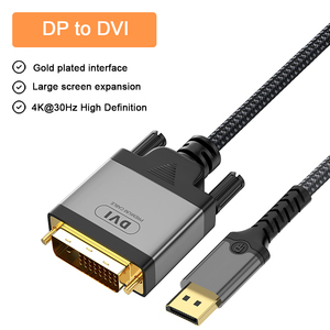 Mạ Vàng Cắm Chuyển Đổi Dp Để <span class=keywords><strong>VGA</strong></span>/ DVI D /HDMI Dài Cáp Cho TV Máy Tính Xách Tay Máy Tính 4K 1080P HD <span class=keywords><strong>DisplayPort</strong></span> Hiển Thị Cổng Adapter - Product Image 2