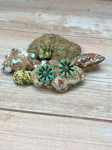 Boucles d'oreilles en argent sterling faites à la main avec turquoise Kingman pour femmes, bijoux cadeau - Product Image 3