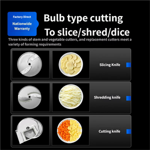 Commercial Dual Head <strong>Vegetable</strong> Cutting Machine For Fresh Leafy &amp; Root <strong>Vegetables</strong> With Detachable Blades - Product Image 5