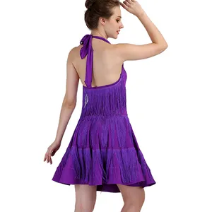 Модели с кисточками, платья для латинских танцев, юбка-качели, одежда для арт-практики, сценические танцевальные костюмы