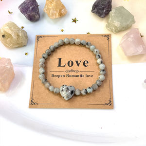 Pulsera de Piedras Preciosas de Jaspe Kiwi de 6 mm Hecha a Mano, Joyería de Cristal Curativa al por Mayor, Piedra del Chakra del Corazón, Armonía y Apoyo Emocional - Product Image 1