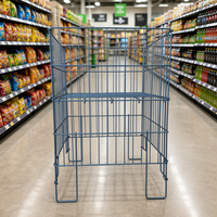 Dika Modèle très vendu : Cage de rangement métallique pliable et légère, autoportante, pour présentation de vêtements