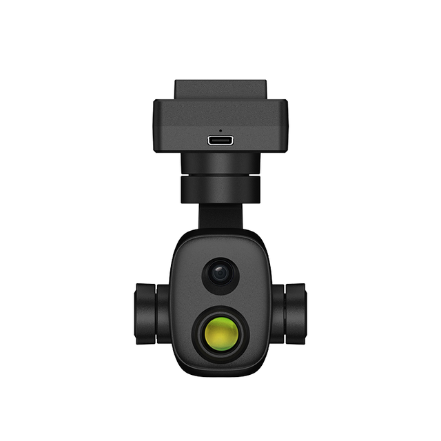 4K 8MP EO IR Pod Drone Camera 640x512 Thermal AI Tracking 540 Yaw 3 Axis Gimbal for Industrial Inspection UAV