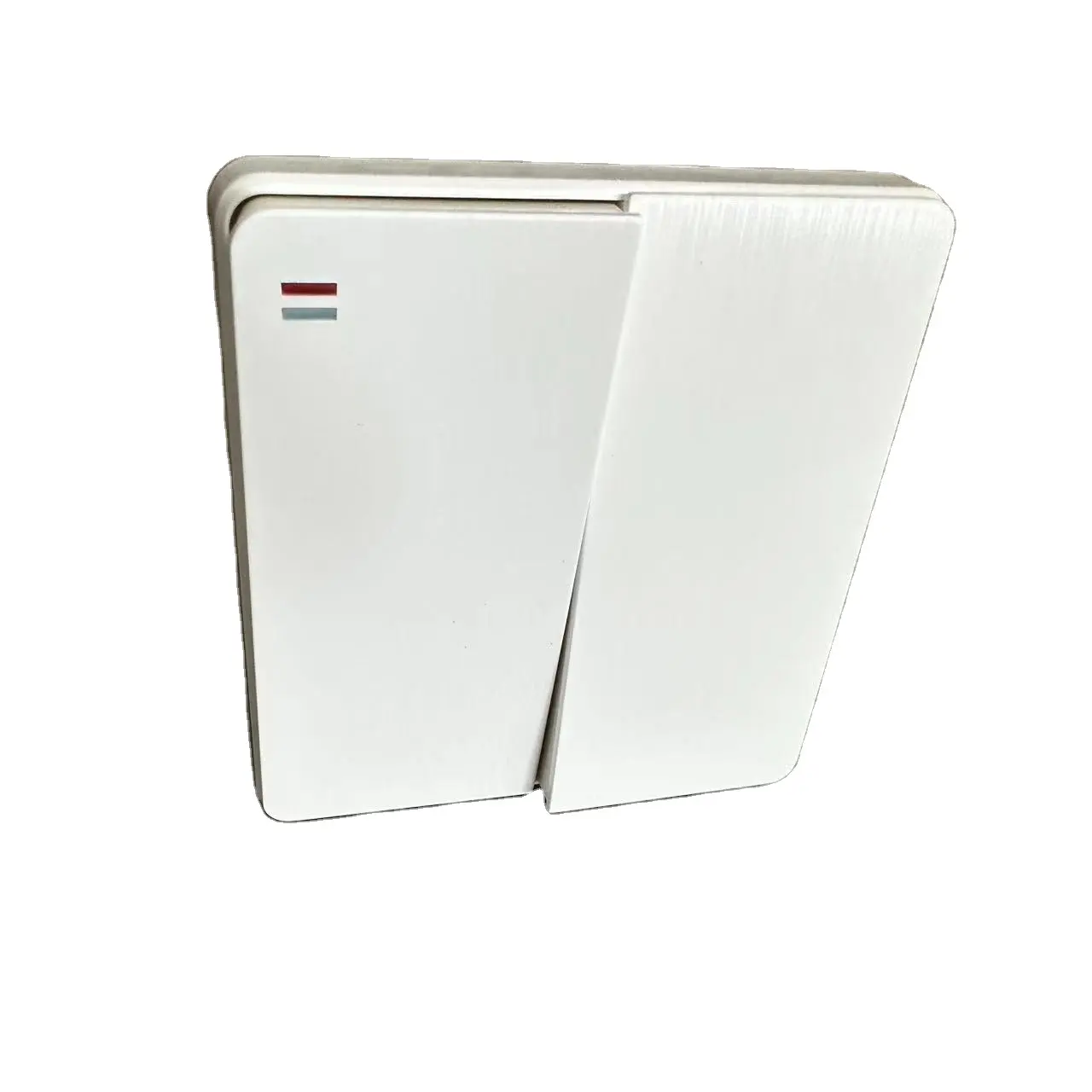 16A pc light switch power electric UK standard White brushed Big push panel 2 gang 1/2 way 250V wall switch 86*86mm