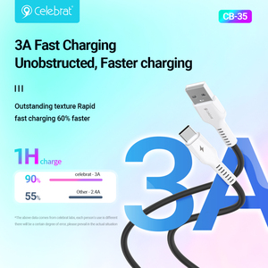 สายชาร์จข้อมูล USB-A Type C รุ่น CB-35 สำหรับโรงงานขายส่ง คุณภาพสูง ราคาคุ้มค่า ชาร์จเร็ว - Product Image 1