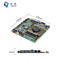 Placa base integrada de 8. ª generación con procesador 2 LAN 6 COM HD VGA LVDS EDP Display Win10 11 Linux Mini ITX placa base industrial