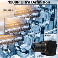 Cámara USB de Alta Velocidad con Obturador Global de 90 fps, 12 MP, 1080P, Lente Manual de 2.8-12 mm, Zoom 4X para Visión Artificial y Análisis de Movimiento