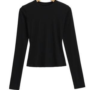 Conjunto Deportivo Elástico de Yoga de Manga Larga y Corte Ajustado, Top Deportivo Altamente Transpirable - Product Image 3