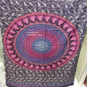 New LAXMANS Rayon Printed Floral Pareo <b>Sarongs</b> Multi Colours Long Summer Scarves 100x175cm Silk Screen Printed India - Product Image 3