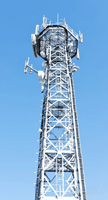 Tour de télécommunication en tube d'acier à 3 pieds, vente en gros |   Accessoires en acier galvanisé à chaud pour tours d'antennes de signalisation de communication