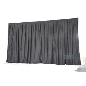 Soporte de Fondo para Cortinas con Instalación Rápida y Cortinas Opacas Negras - Product Image 1