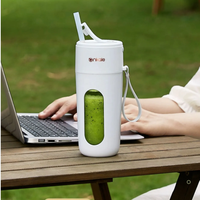 Licuadora Portátil Recargable USB de 400 ml con Carcasa de PC para Cocina, Electrodoméstico, Máquina Exprimidora Eléctrica
