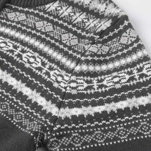 <b>Men's</b> <b>Sweaters</b> Custom Jacquard Pullover Embroidery Pattern Woolen <b>Sweater</b> for <b>Men</b> <b>Quarter</b> <b>Zip</b> <b>Sweater</b> - Product Image 4