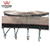 Convoyeur à rouleaux flexible personnalisé pour le chargement et le déchargement de conteneurs Convoyeur à rouleaux télescopique flexible