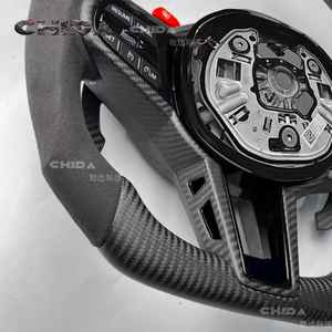 Adatto per BMW CS, Impugnatura in Fibra di Carbonio Opaca di Alta Qualità con LED e Rivestimento in Pelle Scamosciata, Compatibile con Serie G <span class=keywords><strong>G20</strong></span> <span class=keywords><strong>G30</strong></span> e Serie F F18 F30 F18 F22 - Product Image 4