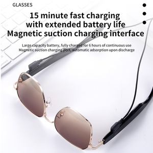 Gafas Inteligentes MZ02 con Llamadas de Voz, Lentes Anti-UV y Anti-Luz Azul, Carga Magnética, Asistente de IA, Navegación, para Deportes al Aire Libre - Product Image 5