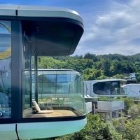Shandong usine cabine mobile préfabriqué maisons Villa maison 40 pieds conteneur espace Capsule maison pour camping en plein air
