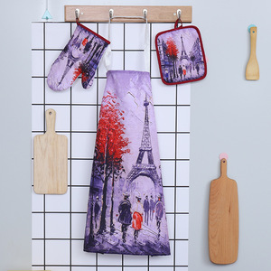 Nhà máy sản xuất giá rẻ giá rô sọc thiết kế không thấm nước Nhà Bếp Nấu Ăn Tạp dề - Product Image 4