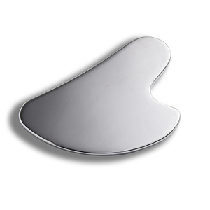 Custom Brand Medical Grade AISI 304 Facial GuaSha Scraping Therapy Plate Tool Gua Sha Scraper - Product Image 3