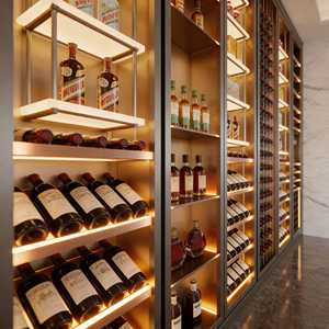 Cantinetta Vino di Lusso da 3.0 Cu Ft in Acciaio Inox a Doppia Zona con Illuminazione LED, Ecologica, Porta in Vetro, Elettrica - Product Image 5