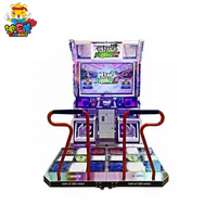 Offre Spéciale 2 joueurs Arcade Dance Machine Pump It up Plateau de jeu en métal et bois 220V Coin Paiement
