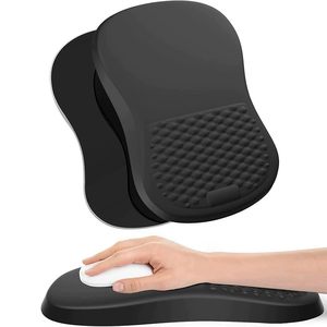 Bộ nhớ bọt mèo Mousepad với phần còn lại cổ tay Ergonomic gel pad chống trầy xước cao su dưới PU chơi game trong kho để sử dụng máy tính - Product Image 1