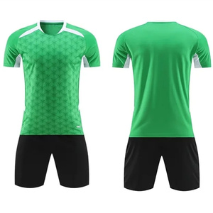 Ensemble de maillot de football pour garçons de couleur unie, maillot de football personnalisé, 100% polyester, ensemble complet - Product Image 5