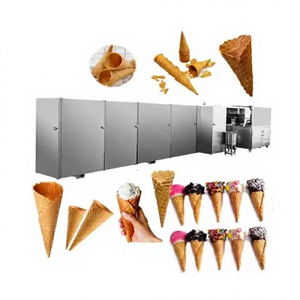 Biscuit Sucre Crème Glacée Nouveau Top Entièrement Automatique Gaufrier Cône Fabricant Prix Faire La Machine Ligne De Production - Product Image 1