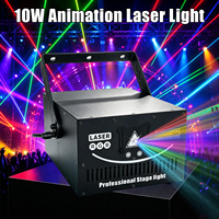 Projecteur laser ILDA 10W DMX512 pleine couleur pour scène, théâtre, concerts, DJ, mariage, base E27