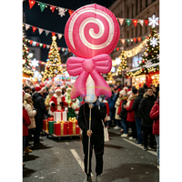 Costume gonflable de canne à sucre de Noël, tenue de mascotte gonflable pour adultes, idéal pour les événements et fêtes de Noël
