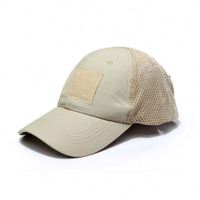 Casquette de baseball réglable en camouflage, casquette tactique en maille avec patch camouflage