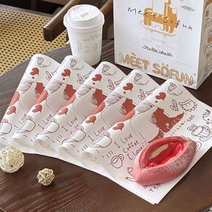 Papel de Envolver para Panadería, Personalizado con Logotipo, Ecológico, Desechable, Biodegradable, Reciclable, de Grado Alimenticio, Recubierto de PE, Resistente a la Grasa - Product Image 4
