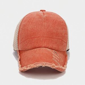 Casquettes de baseball en maille à 5 panneaux, vierges et usées, vente en gros d'usine BSCI, casquettes de camionneur personnalisées - Product Image 3