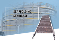 Vente directe d'usine échafaudages étanches ignifuges en alliage d'aluminium Construction coffrage escaliers d'échafaudage
