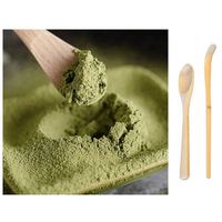 Cuillère cosmétique écologique en bambou pour le thé vert Mini doseur faisant la machine Accessoires Chashaku Matcha Ensembles de sel en verre