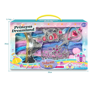 QS vente chaude filles <span class=keywords><strong>princesse</strong></span> bijoux mode déguisement ensemble jouets filles colorées jeu <span class=keywords><strong>de</strong></span> rôle effectuer portant cape jouets - Product Image 6