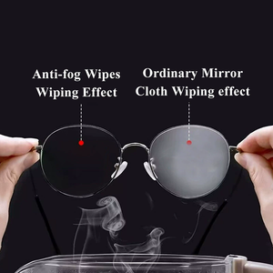 Lingettes nettoyantes pour lunettes emballées individuellement, lingettes anti-buée pour lunettes, lingettes nettoyantes pour verres - Product Image 2