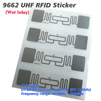 Étiquette adhésive en cuivre imprimable personnalisée avec logo Alien Higgs-9 UHF RFID pour pare-brise, 860-960 MHz EPC Gen2 H9 9962 9662 9954