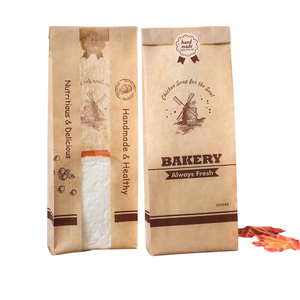 Bolsas de Papel Kraft Marrón Desechables con Logotipo Personalizado, Apertura Automática SOS, Diseño Impreso, Asa de Cuerda de Algodón, Transparentes - Product Image 2