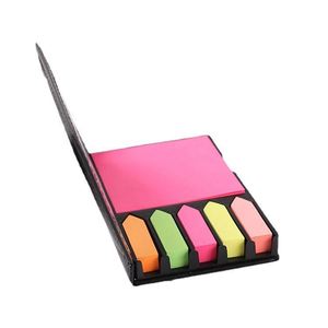 Wholesale Custom Office Supplies Sticky Notes Set <b>Memo</b> <b>Pad</b> With Top Sticky PU Box Good Quality - Product Image 5